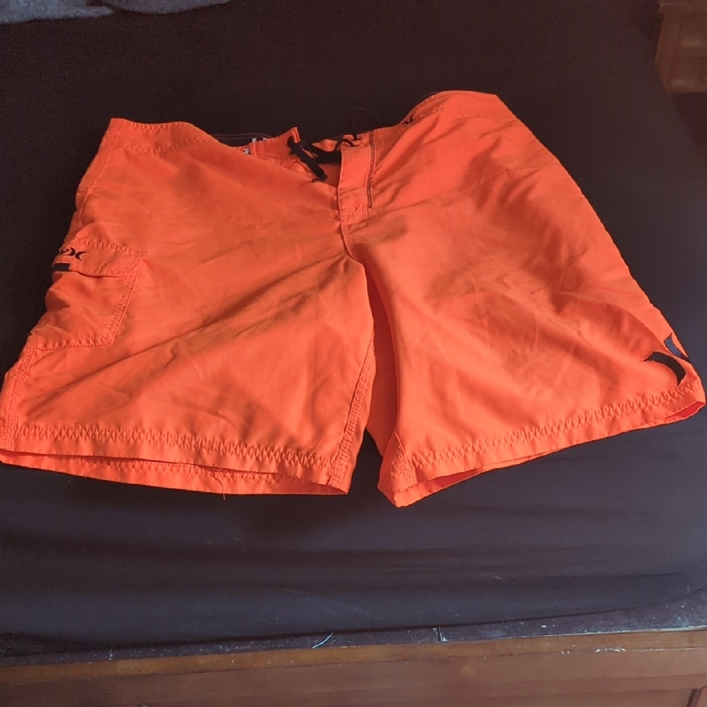 Bright Orange Hurley Swim Shorts